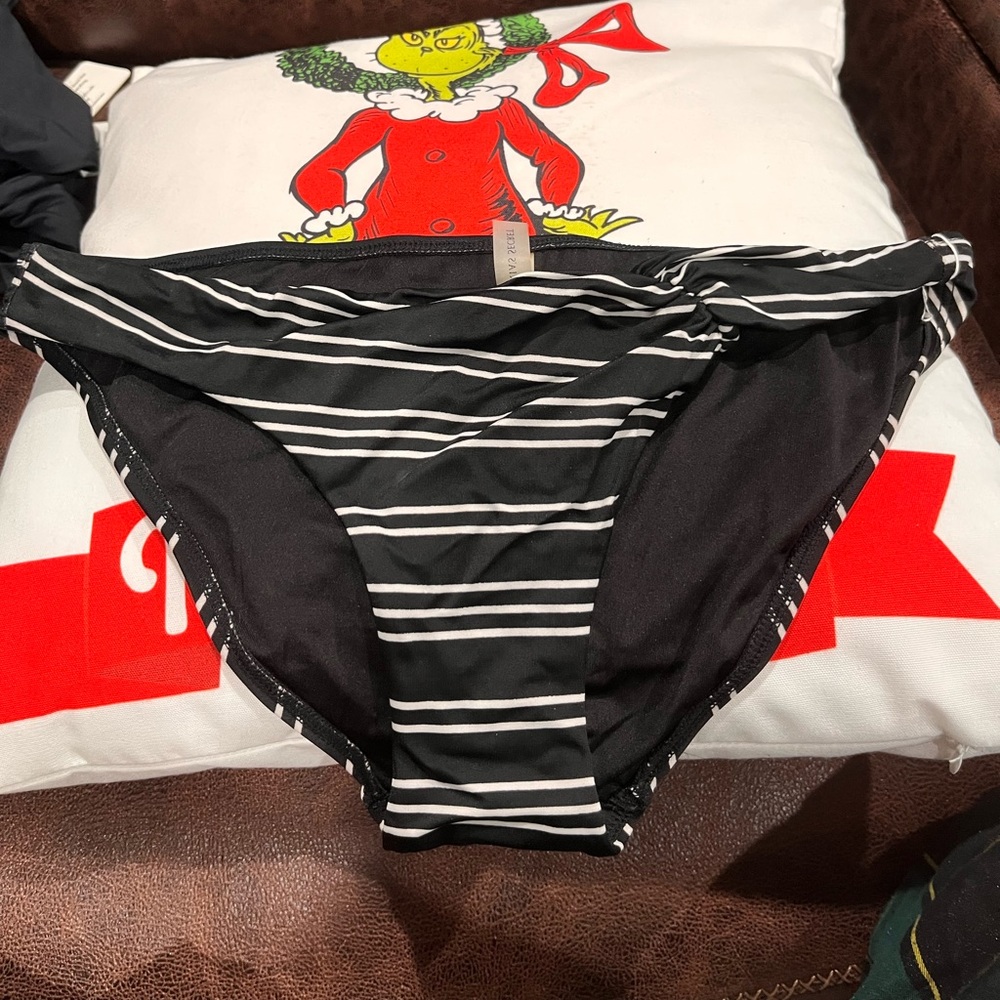 Victoria's Secret Black and White Bikini Bottom